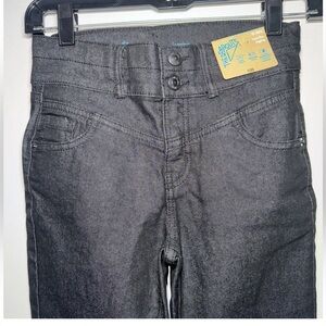 New Girls size 10 black dark denim high rise jeans